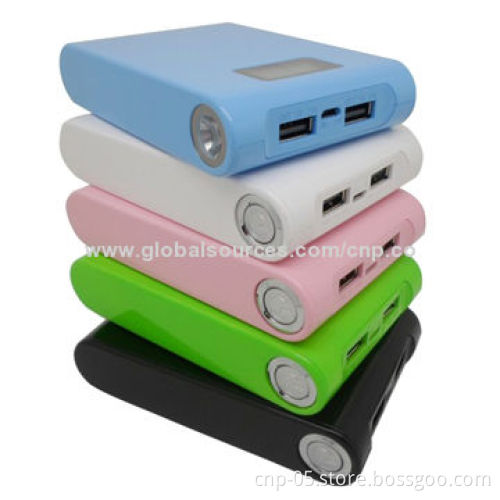 8,800mAh Mobile Power Banks, Dual USB Output, 5V/1,000mA Input Voltage/Current